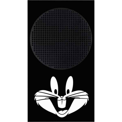Looney Tunes Bugs Bunny Plain Black and White Xbox Series S Console Skin