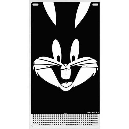 Looney Tunes Bugs Bunny Plain Black and White Xbox Series S Console Skin