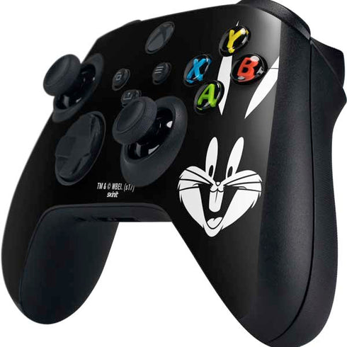 Looney Tunes Bugs Bunny Plain Black and White Xbox Series X Controller Skin