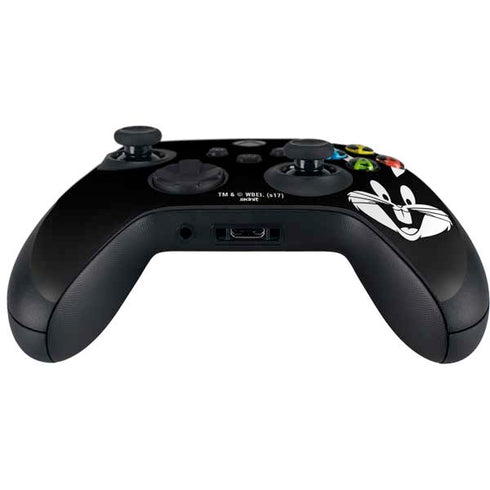 Looney Tunes Bugs Bunny Plain Black and White Xbox Series X Controller Skin