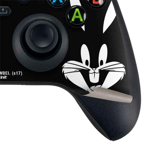 Looney Tunes Bugs Bunny Plain Black and White Xbox Series X Controller Skin