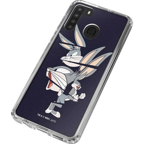 Looney Tunes Bugs Bunny Sliced Galaxy A21 Clear Case