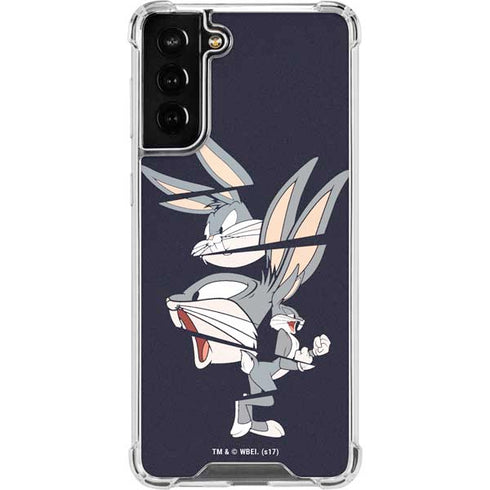 Looney Tunes Bugs Bunny Sliced Galaxy S21 FE Clear Case