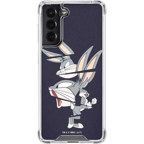 Looney Tunes Bugs Bunny Sliced Galaxy S22 Clear Case