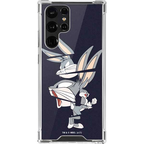 Looney Tunes Bugs Bunny Sliced Galaxy S22 Ultra Clear Case