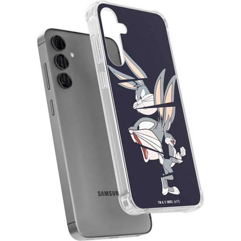 Looney Tunes Bugs Bunny Sliced Galaxy S24 Plus Clear Case
