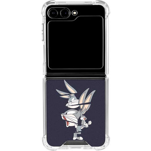 Looney Tunes Bugs Bunny Sliced Galaxy Z Flip5 5G Clear Case