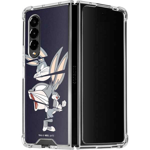 Looney Tunes Bugs Bunny Sliced Galaxy Z Fold4 5G Clear Case