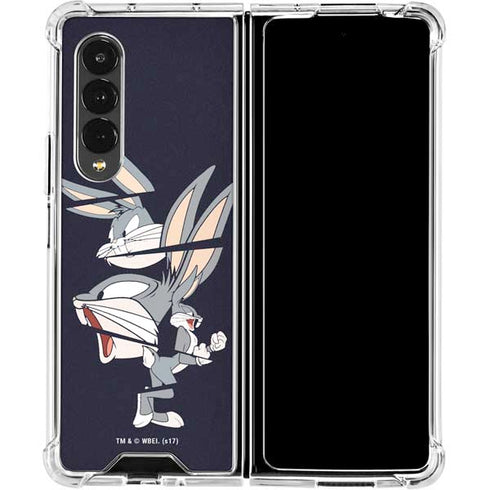 Looney Tunes Bugs Bunny Sliced Galaxy Z Fold4 5G Clear Case