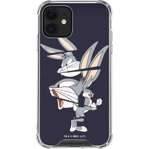 Looney Tunes Bugs Bunny Sliced iPhone 12 Clear Case