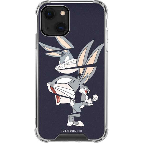 Looney Tunes Bugs Bunny Sliced iPhone 14 Plus Clear Case