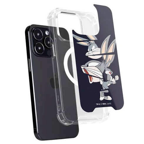Looney Tunes Bugs Bunny Sliced iPhone 15 Pro MagSafe Case
