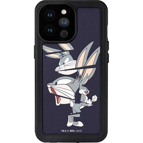 Looney Tunes Bugs Bunny Sliced iPhone 14 Pro Max Waterproof Case
