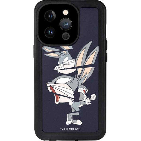 Looney Tunes Bugs Bunny Sliced iPhone 14 Pro Waterproof Case