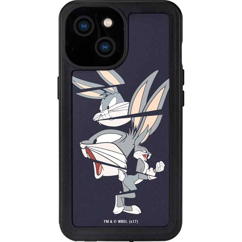 Looney Tunes Bugs Bunny Sliced iPhone 15 Waterproof Case