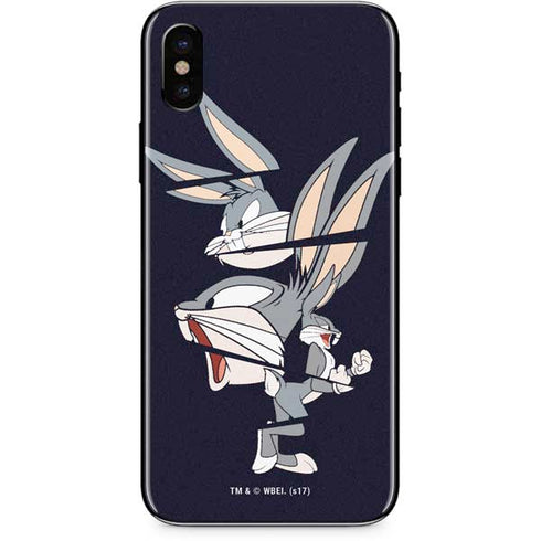 Looney Tunes Bugs Bunny Sliced iPhone X Skin