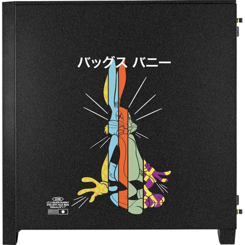 Looney Tunes Bugs Bunny Sliced Juxtapose Corsair 4000D Tempered Glass Mid-Tower ATX Case Skin