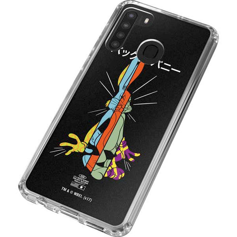 Looney Tunes Bugs Bunny Sliced Juxtapose Galaxy A21 Clear Case