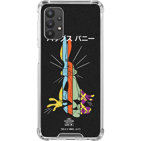 Looney Tunes Bugs Bunny Sliced Juxtapose Galaxy A32 5G Clear Case