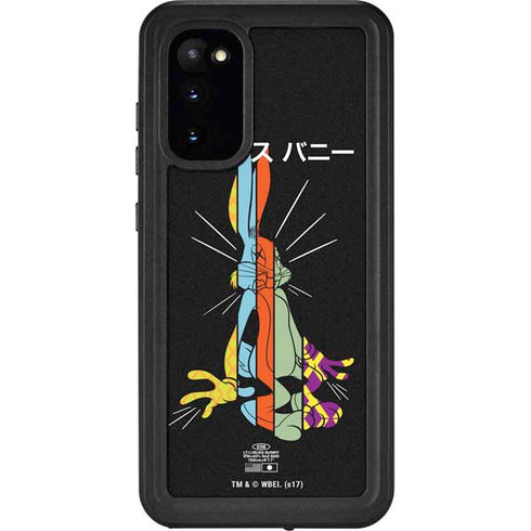 Looney Tunes Bugs Bunny Sliced Juxtapose Galaxy S20 Waterproof Case