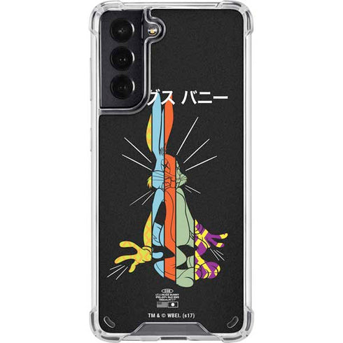 Looney Tunes Bugs Bunny Sliced Juxtapose Galaxy S21 5G Clear Case