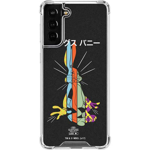 Looney Tunes Bugs Bunny Sliced Juxtapose Galaxy S21 FE Clear Case