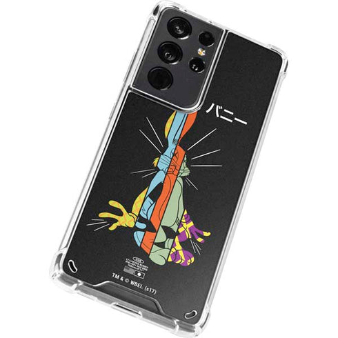 Looney Tunes Bugs Bunny Sliced Juxtapose Galaxy S21 Ultra 5G Clear Case