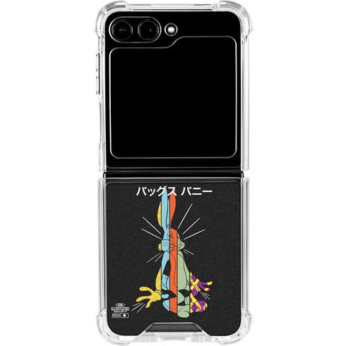 Looney Tunes Bugs Bunny Sliced Juxtapose Galaxy Z Flip5 5G Clear Case