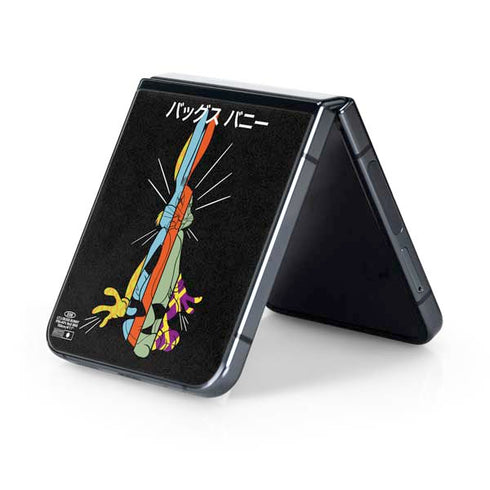 Looney Tunes Bugs Bunny Sliced Juxtapose Galaxy Z Flip5 5G Skin