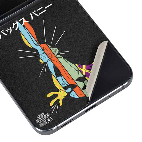 Looney Tunes Bugs Bunny Sliced Juxtapose Galaxy Z Flip5 5G Skin