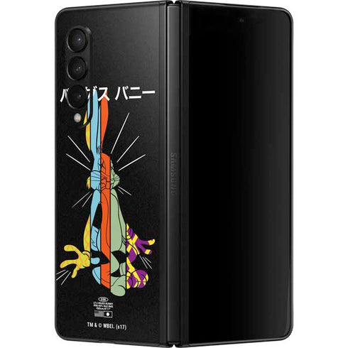 Looney Tunes Bugs Bunny Sliced Juxtapose Galaxy Z Fold3 5G Skin
