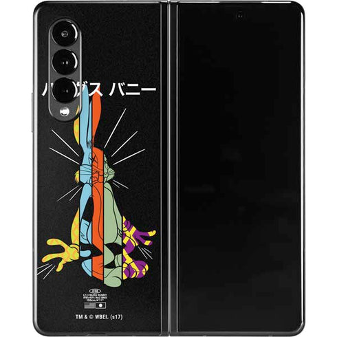 Looney Tunes Bugs Bunny Sliced Juxtapose Galaxy Z Fold3 5G Skin