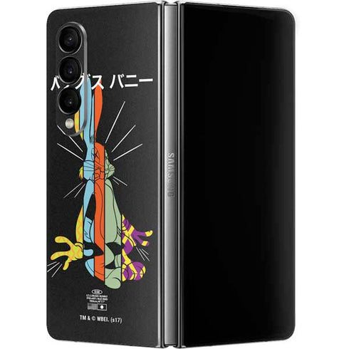 Looney Tunes Bugs Bunny Sliced Juxtapose Galaxy Z Fold4 5G Skin
