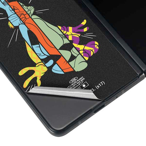Looney Tunes Bugs Bunny Sliced Juxtapose Galaxy Z Fold4 5G Skin