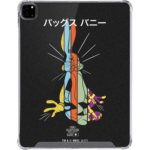 Looney Tunes Bugs Bunny Sliced Juxtapose iPad Pro 12.9in (2020) Clear Case
