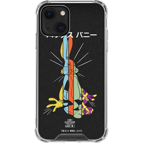 Looney Tunes Bugs Bunny Sliced Juxtapose iPhone 13 Mini Clear Case