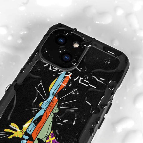 Looney Tunes Bugs Bunny Sliced Juxtapose iPhone 13 Mini Waterproof Case