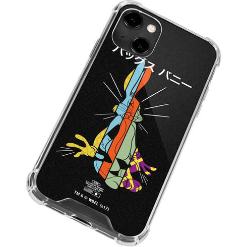 Looney Tunes Bugs Bunny Sliced Juxtapose iPhone 14 Clear Case