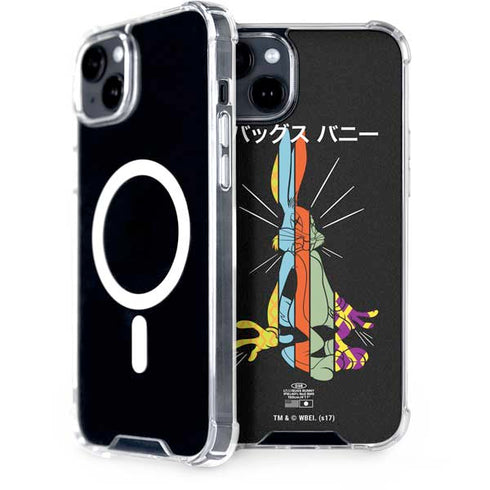 Looney Tunes Bugs Bunny Sliced Juxtapose iPhone 15 Plus MagSafe Case