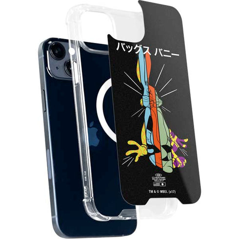 Looney Tunes Bugs Bunny Sliced Juxtapose iPhone 15 Plus MagSafe Case