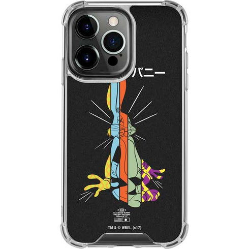 Looney Tunes Bugs Bunny Sliced Juxtapose iPhone 14 Pro Clear Case