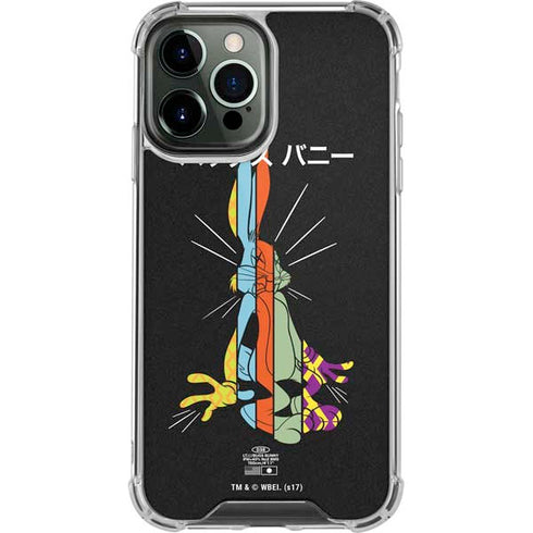 Looney Tunes Bugs Bunny Sliced Juxtapose iPhone 14 Pro Max Clear Case