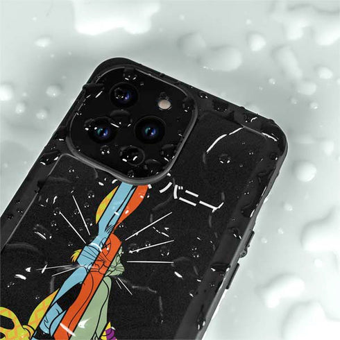Looney Tunes Bugs Bunny Sliced Juxtapose iPhone 14 Pro Max Waterproof Case