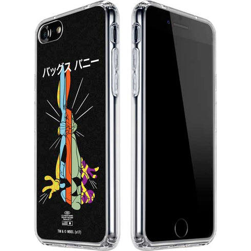 Looney Tunes Bugs Bunny Sliced Juxtapose iPhone SE (2nd & 3rd Gen) Clear Case