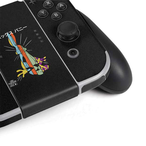 Looney Tunes Bugs Bunny Sliced Juxtapose Nintendo Switch OLED (2021) Skin