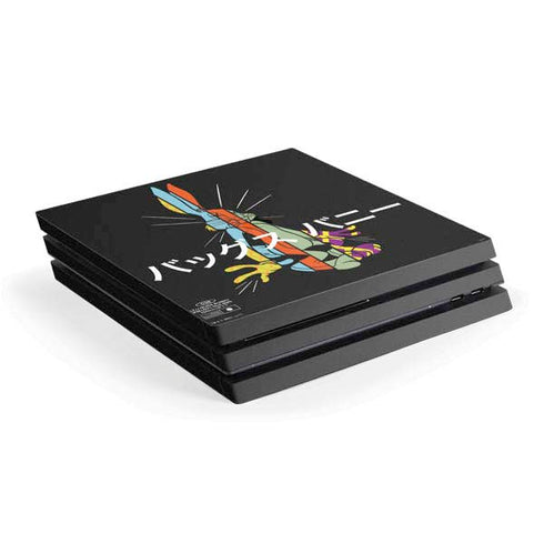 Looney Tunes Bugs Bunny Sliced Juxtapose PS4 Pro Console Skin