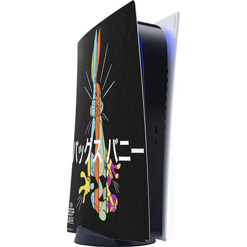 Looney Tunes Bugs Bunny Sliced Juxtapose PS5 Digital Edition Console Skin