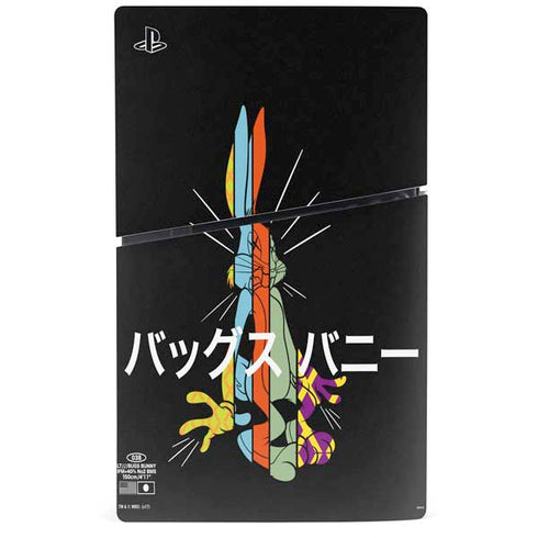 Looney Tunes Bugs Bunny Sliced Juxtapose PS5 Slim Disk Bundle Skin