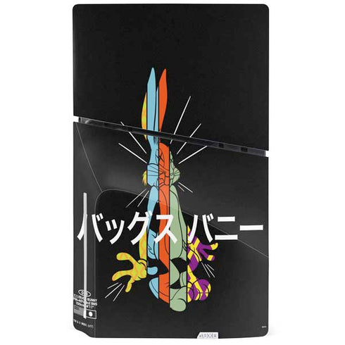 Looney Tunes Bugs Bunny Sliced Juxtapose PS5 Slim Disk Console Skin