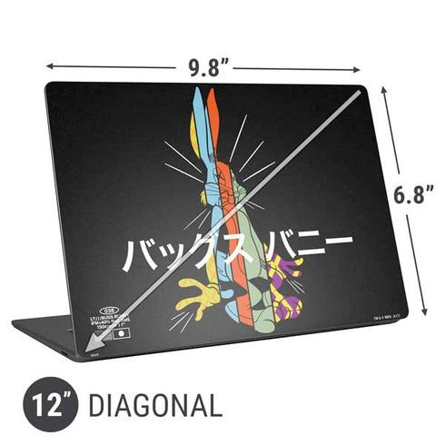 Looney Tunes Bugs Bunny Sliced Juxtapose Universal Laptop 12in (9.8 x 6.8in) Skin